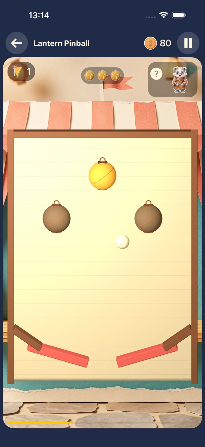Gioco Lantern Pinball in LumiNest: Matematica